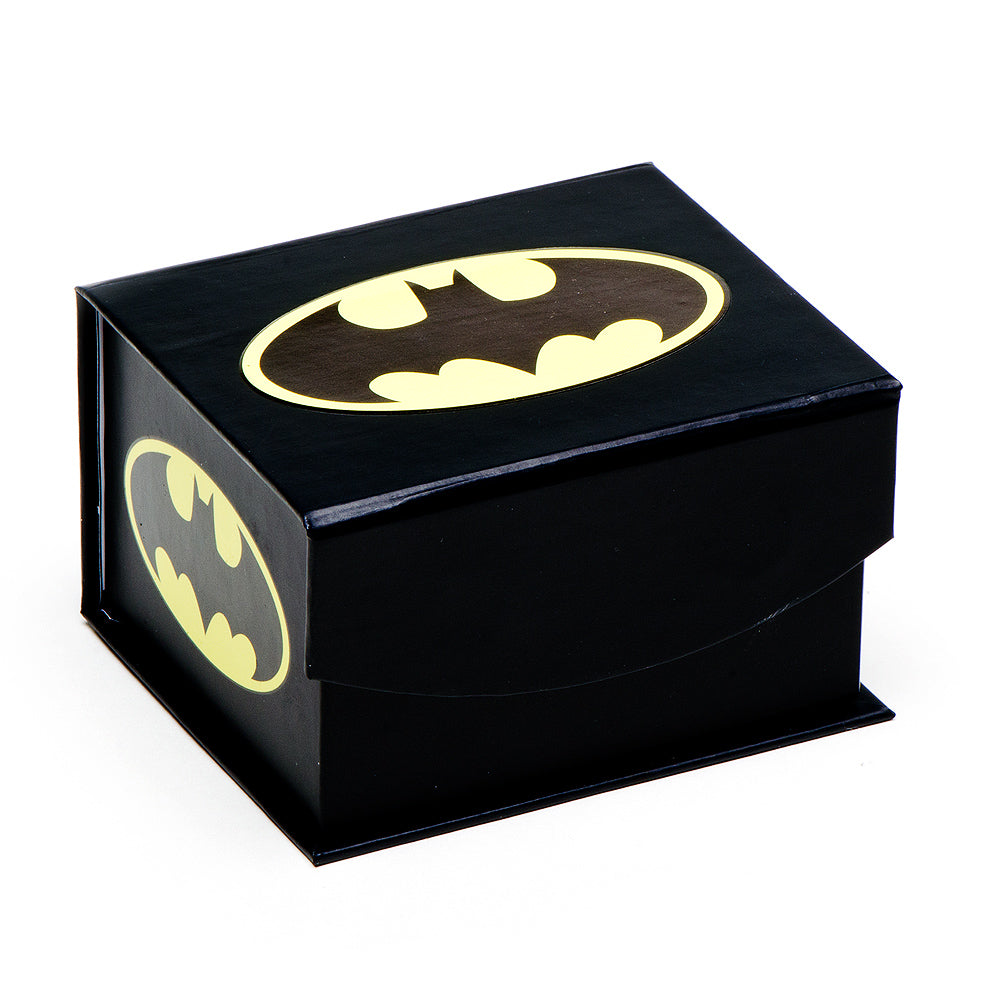DC Batman Logo Satin Black Cufflinks