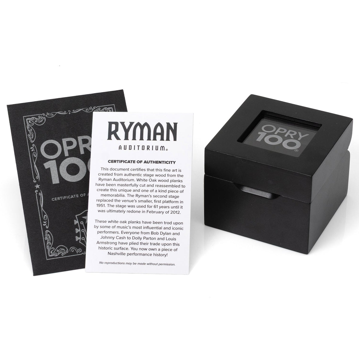 Ryman Auditorium White Oakwood Gunmetal Lapel Pin