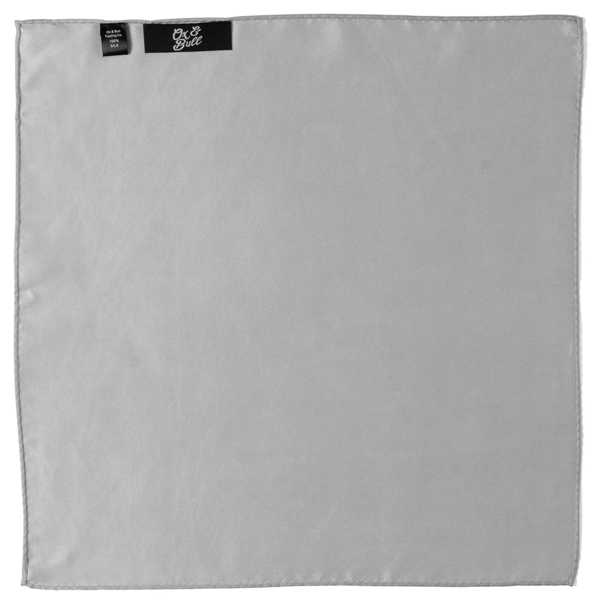 Gray Silk Pocket Square