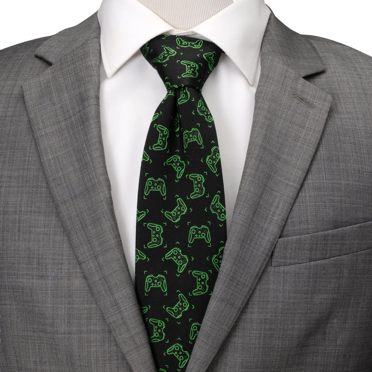 Gamer Black Men's Tie