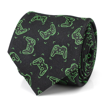 Gamer Black Men's Tie