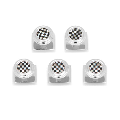 Onyx and Mother of Pearl Checker Step 5-Studs
