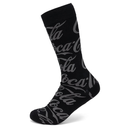 Coca-Cola® Black Logo Dress Socks
