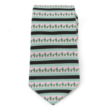 Texas Cactus Stripe Sage Men's Tie