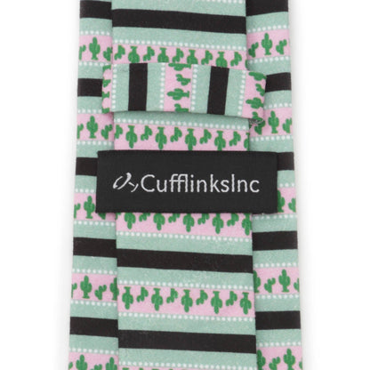 Texas Cactus Stripe Sage Men's Tie