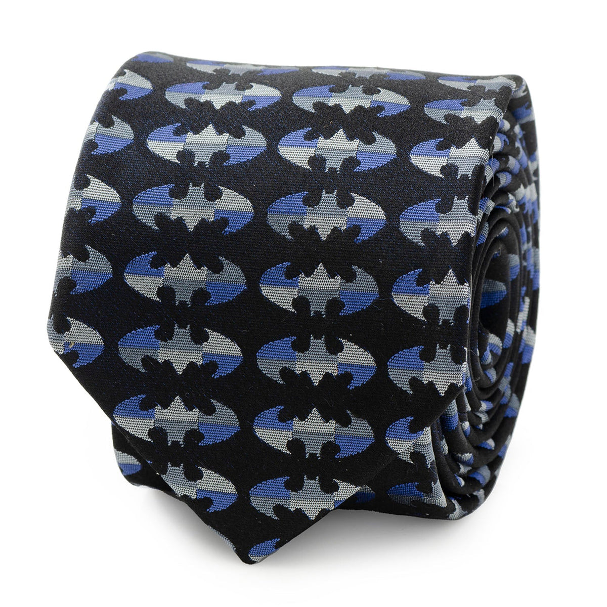 DC Batman Blue Blocked Black Men's Tie