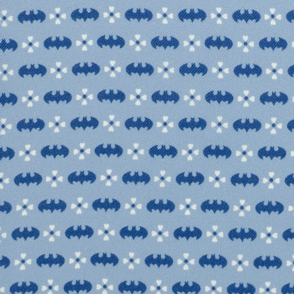 DC Batman Multi Motif Blue Pocket Square