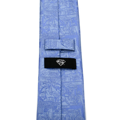 DC Superman Comic Blue Mens Tie