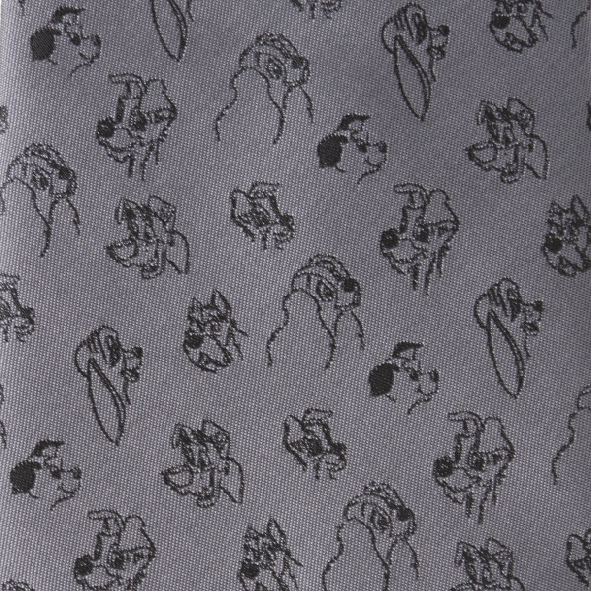 Disney Dogs Gray Men's Tie