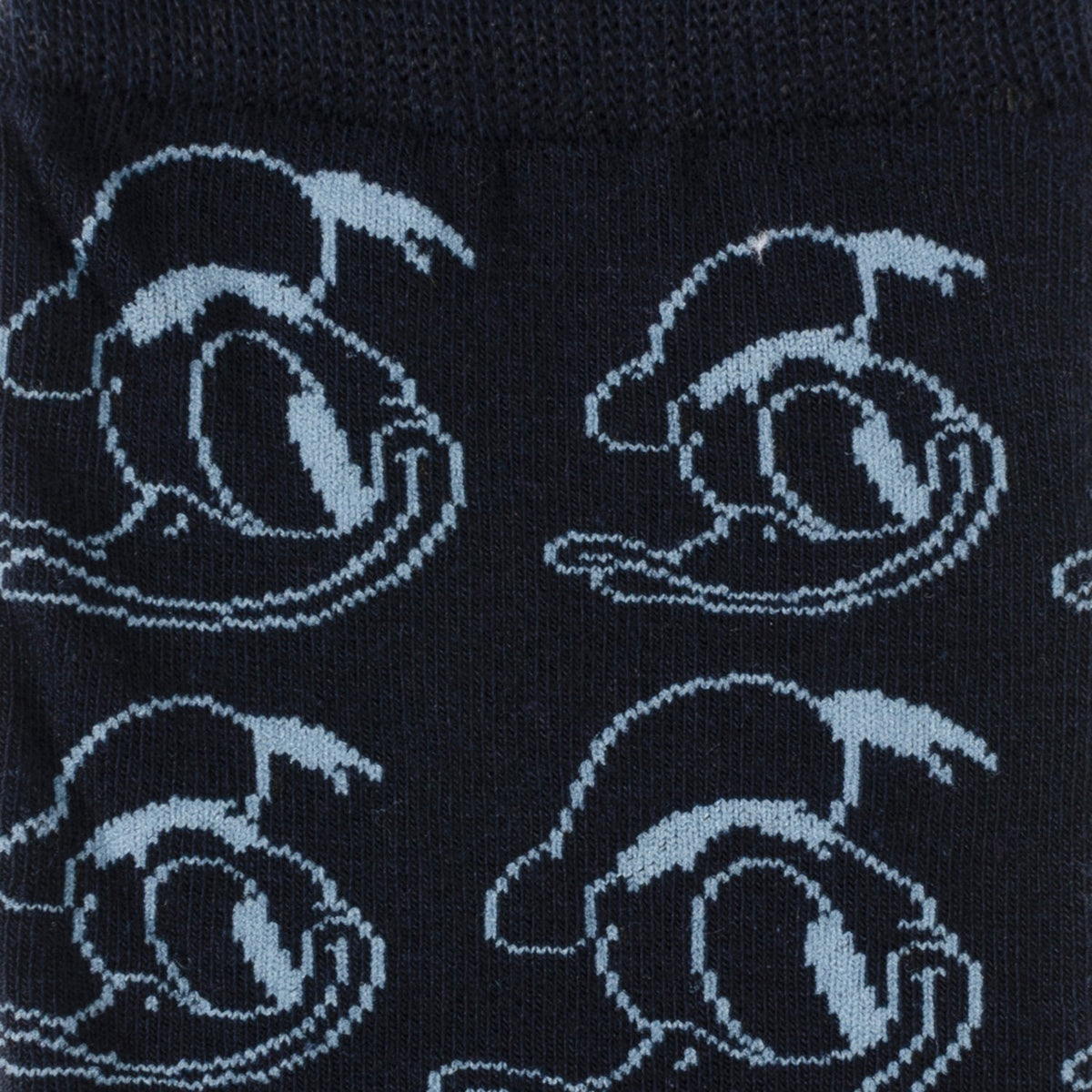 Disney Donald Duck Patterned Blue Socks and Mickey Mouse Blue Lapel Pin Gift Set