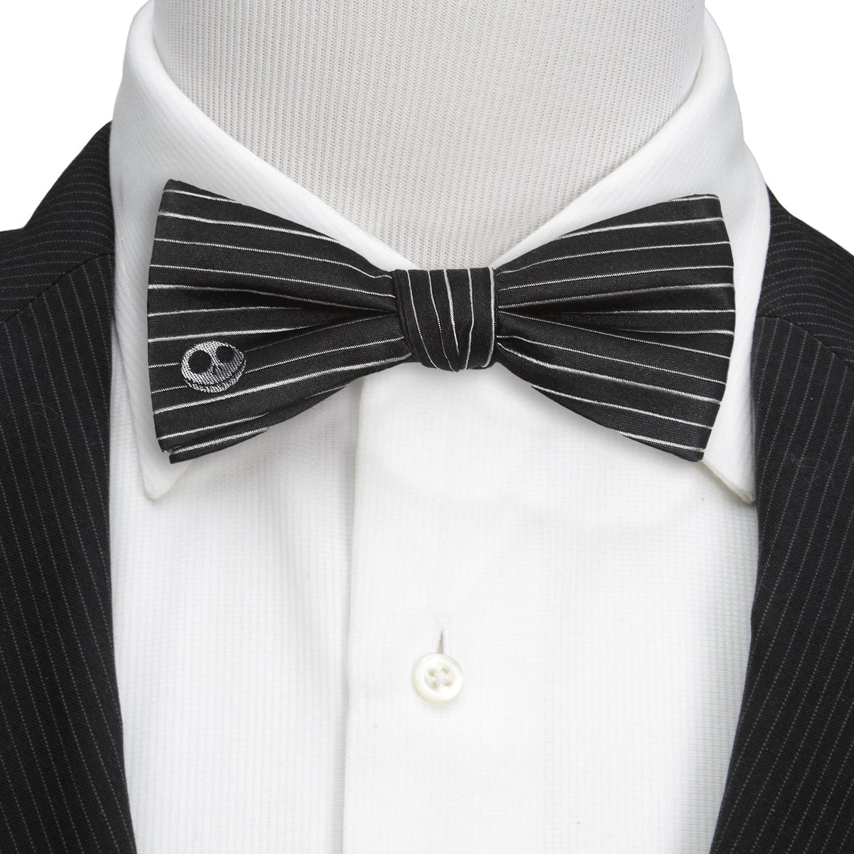 Disney The Nightmare Before Christmas Jack Skellington Striped Men's Bow Tie