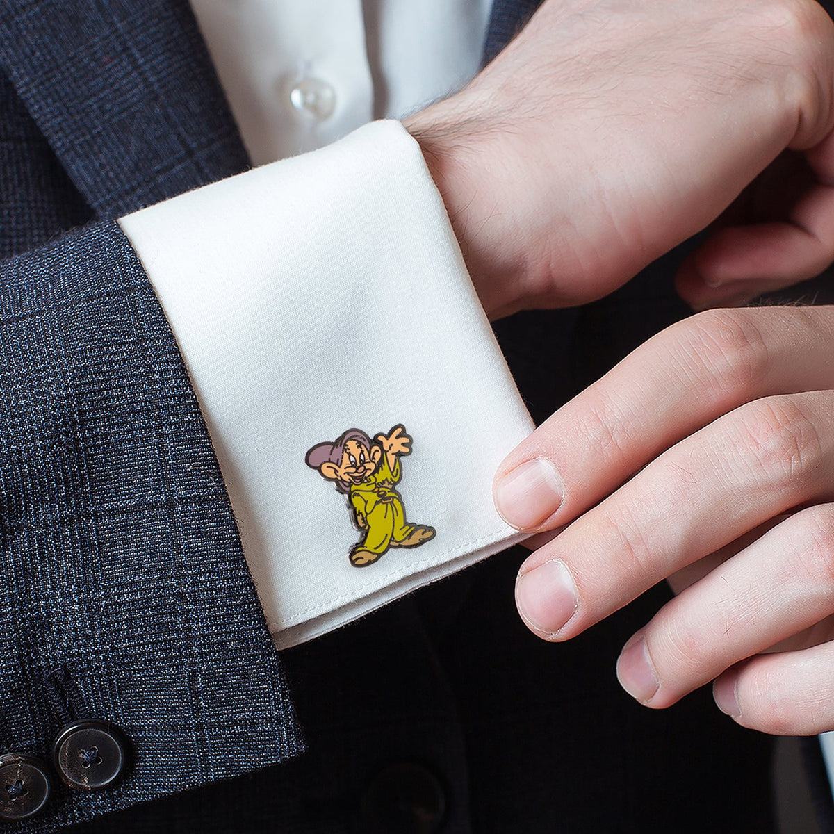 Disney Snow White Dopey & Doc Cufflinks