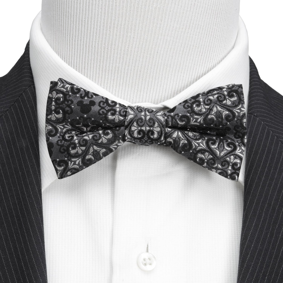 Disney Mickey Mouse Damask Pocket Square and Bow Tie Gift Set