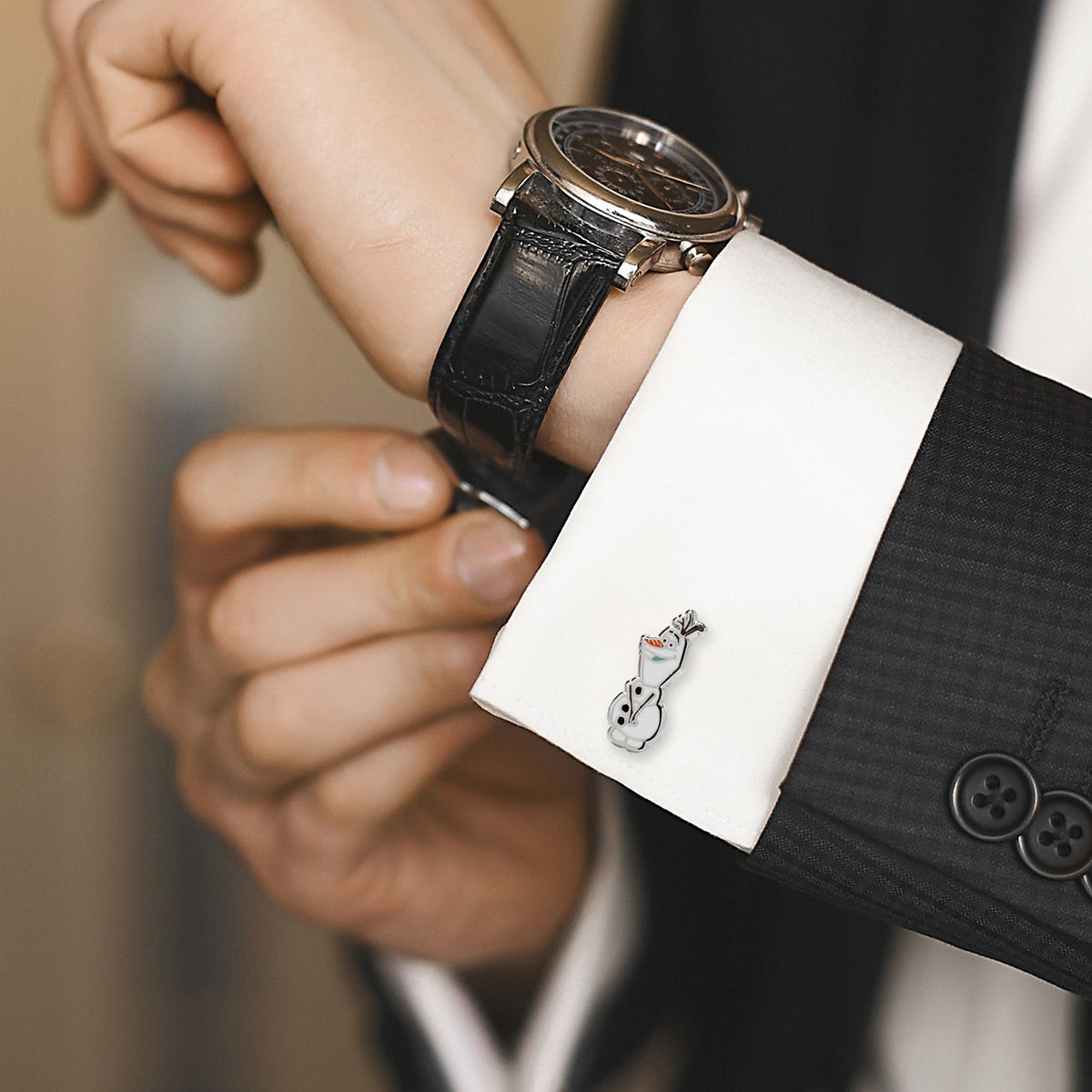 Disney Frozen Olaf Action Cufflinks