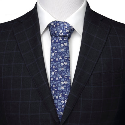 Disney Lilo & Stitch Blue Tropical Men's Tie