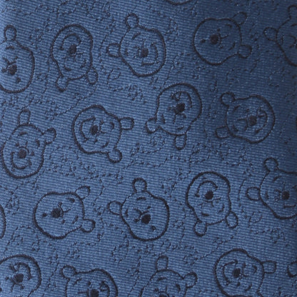 Disney Winnie the Pooh Blue Tonal Men's Tie