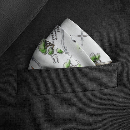 Disney Winnie the Pooh Map Pocket Square