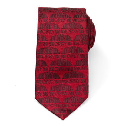 Grand Ole Opry Auditorium Red Men's Tie