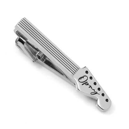 Grand Ole Opry Guitar Neck Silver Tie Clip