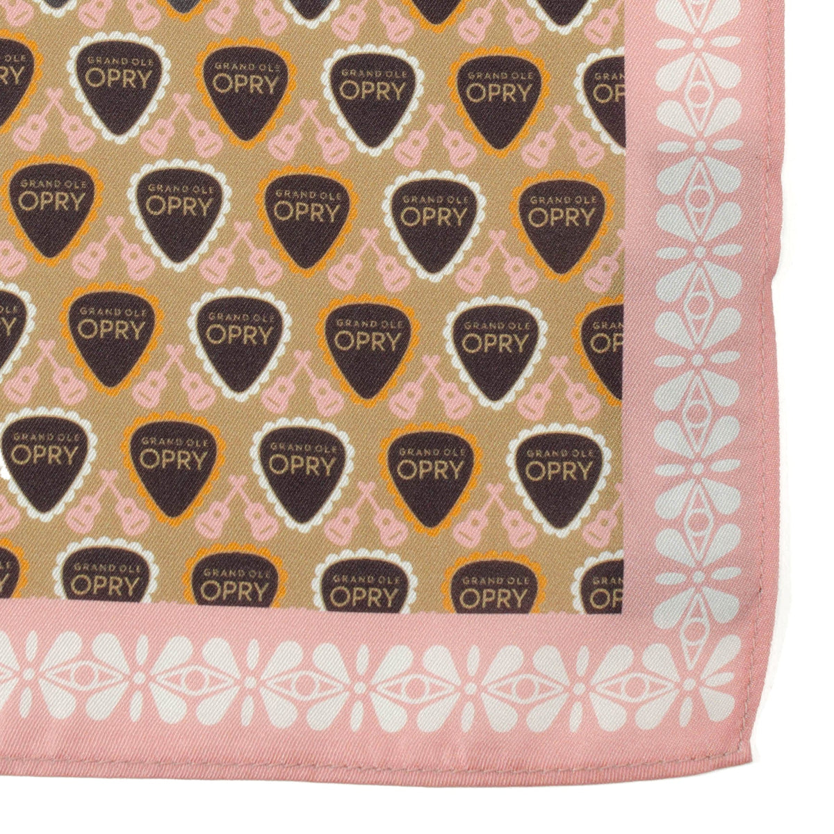 Grand Ole Opry Pink Multi Satin Handkerchief Scarf