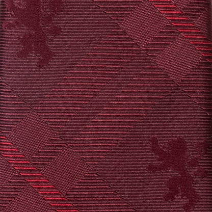 Game of Thrones Lannister Lion Red Plaid Silk Men's Tie