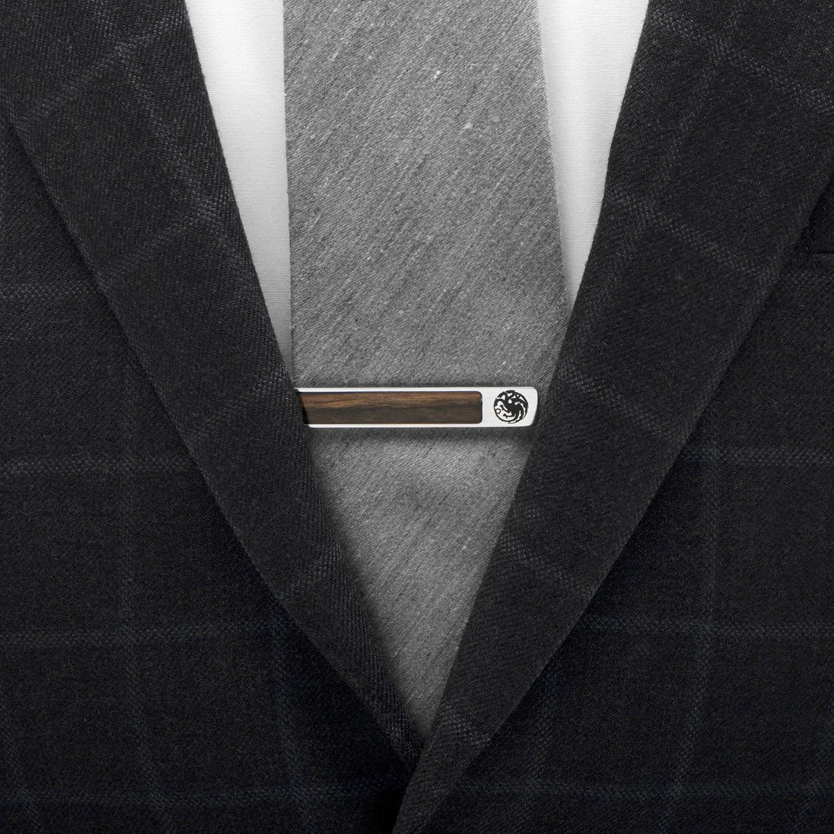 Game of Thrones Targaryen Inlaid Wood Tie Clip