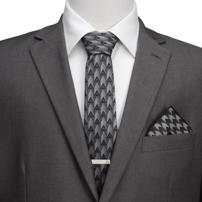 Harry Potter Deathly Hallows Gray Silk Men's Tie