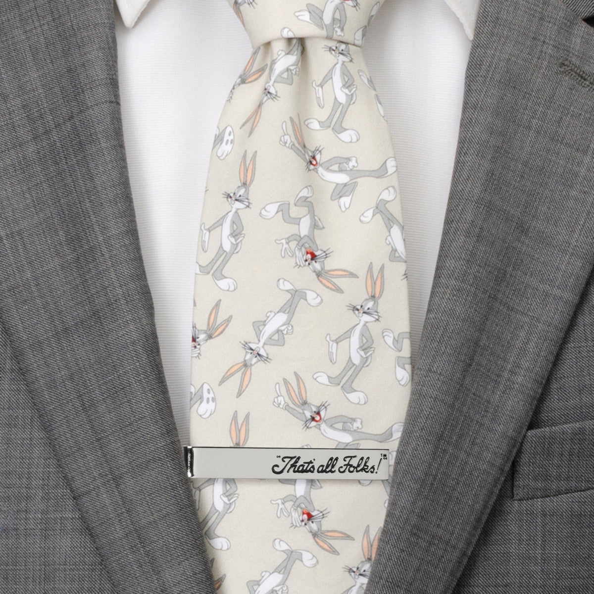 Looney Tunes 'That's all Folks' Tie Bar