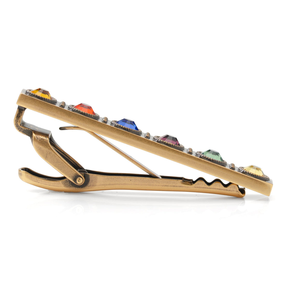 Marvel Avengers Infinity Stones Antique Gold Tie Clip