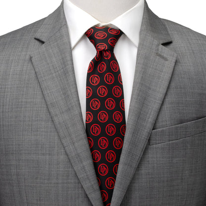 Marvel Daredevil Men's Black Tie