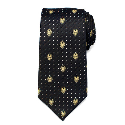 Marvel Iron Man Gray Dot Tie