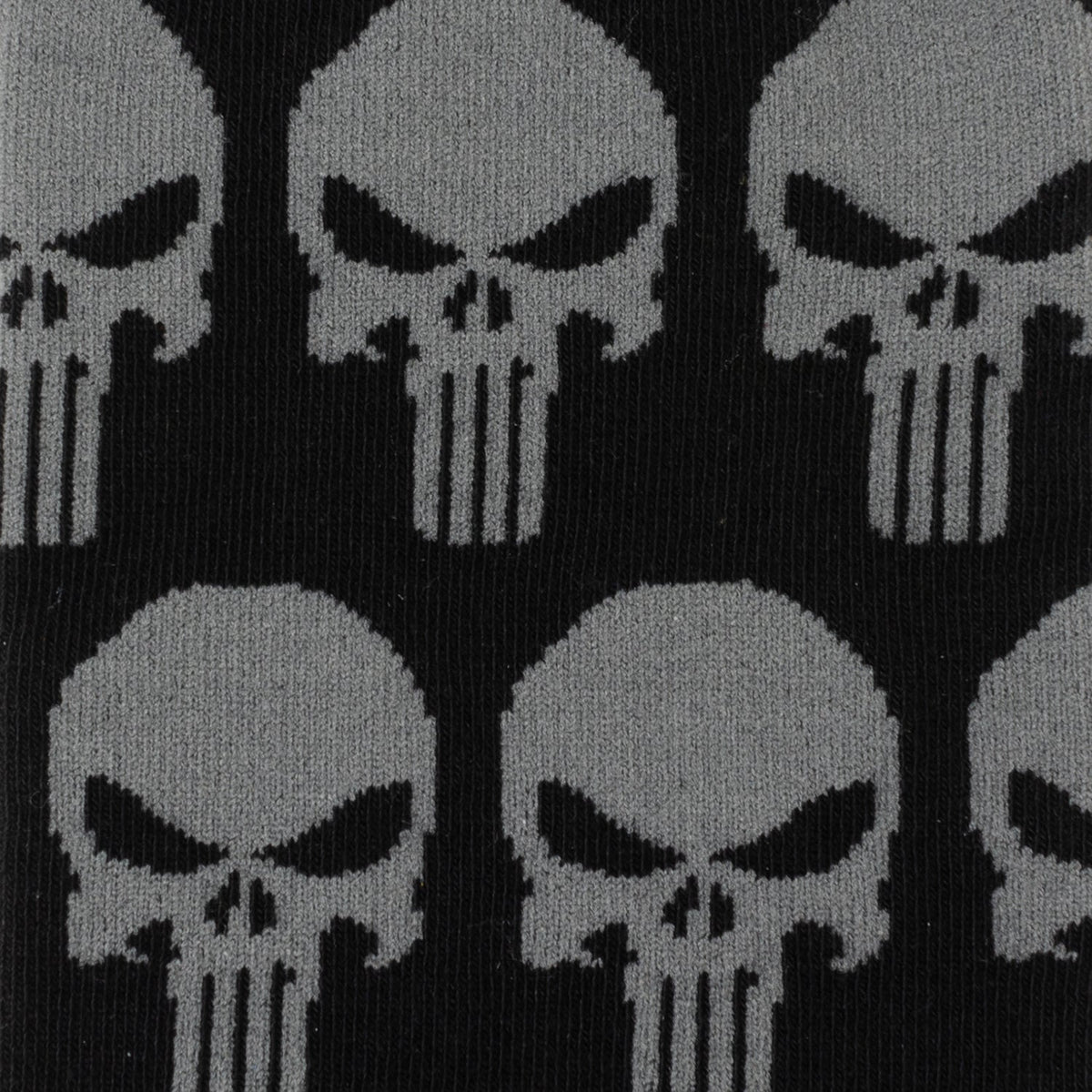 Marvel Punisher Black Socks and Silver Lapel Pin Gift Set