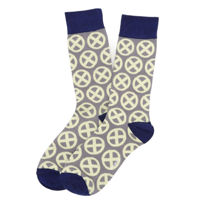 Marvel X-Men Socks 3 Pack with Lapel Pin Gift Set