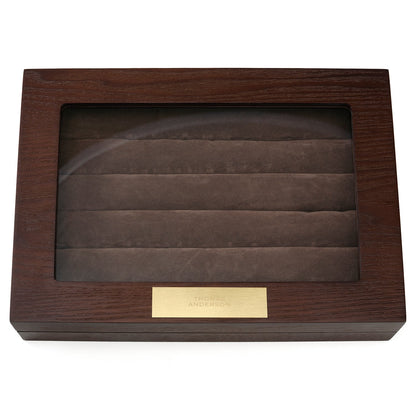 Espresso Cufflinks Collector's Case - 36 pairs