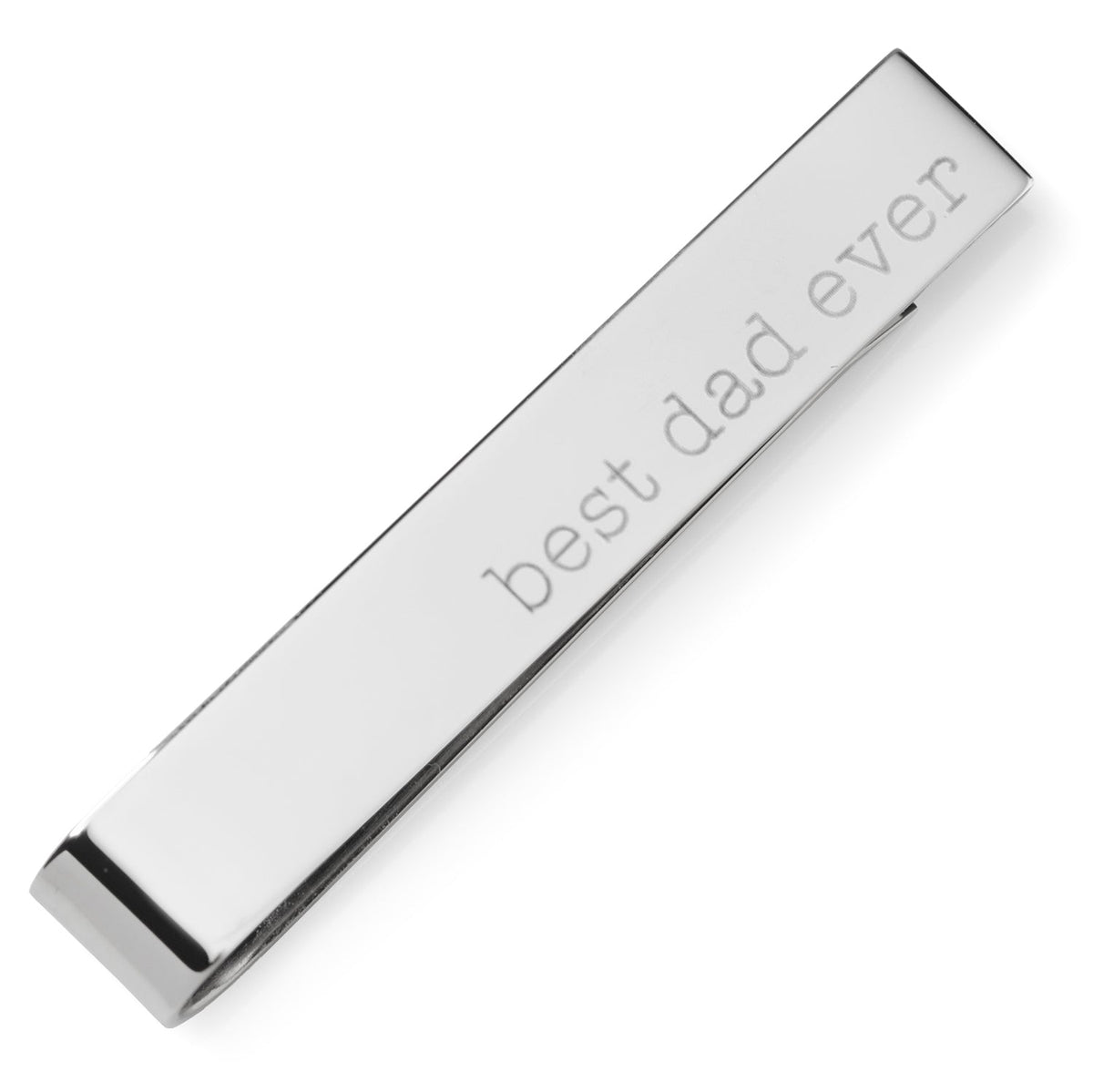 Best Dad Ever Engravable Tie Bar