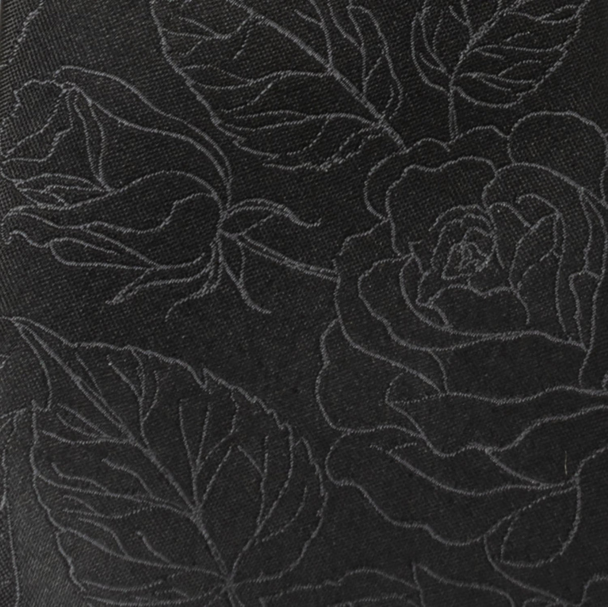 Black Floral Men's Tie