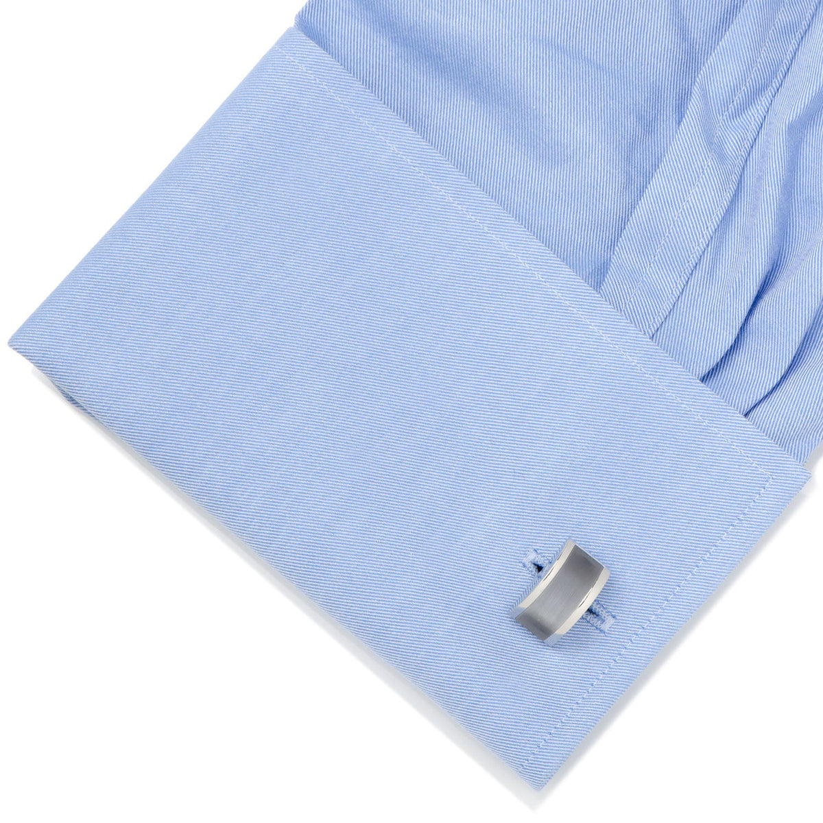 Gray Cat’s-Eye Stone Bridged Cufflinks
