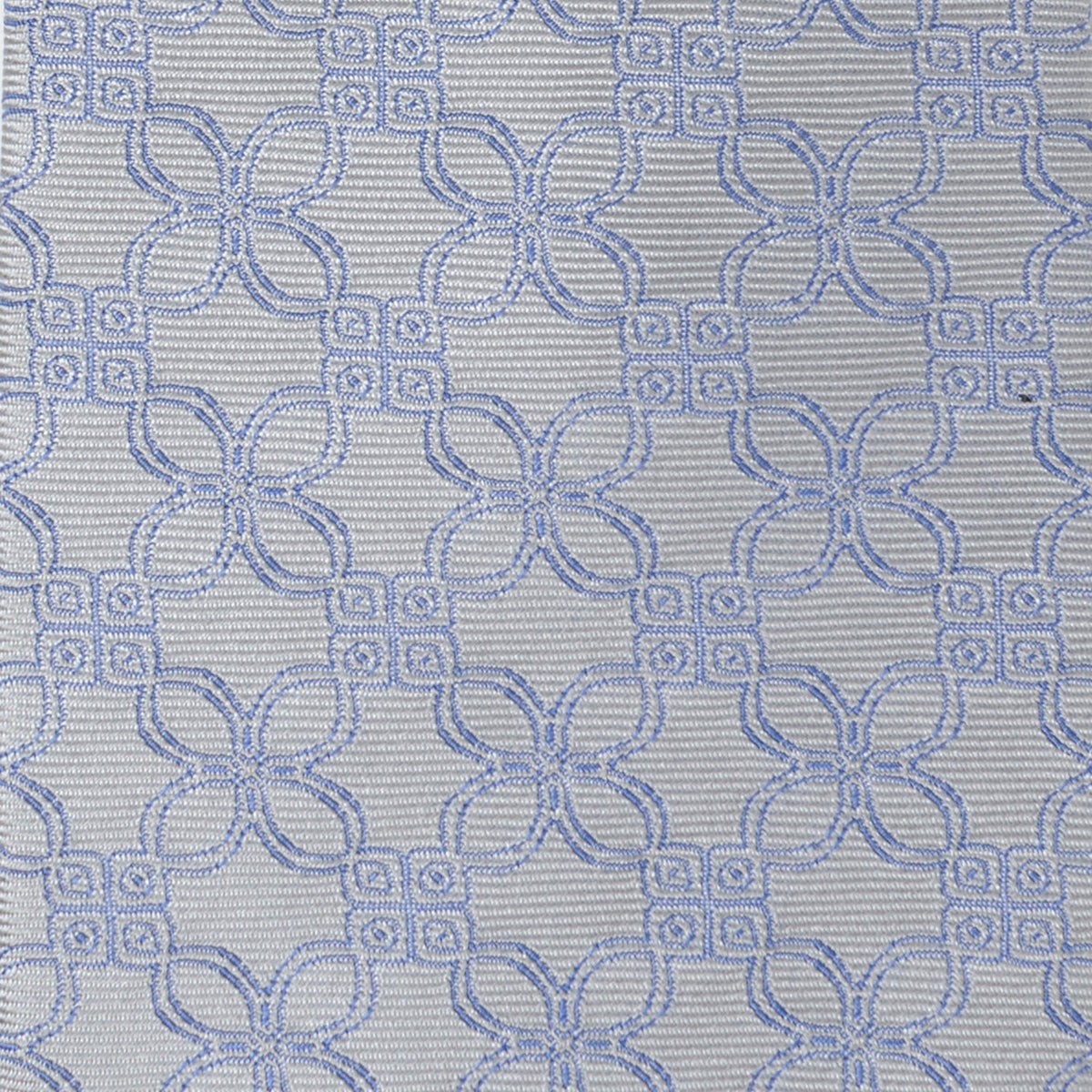 Gray Blue Art Deco Men's Tie