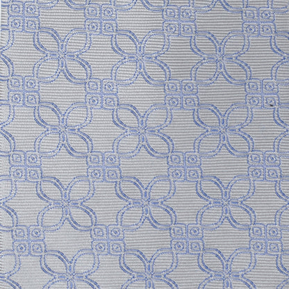Gray Blue Art Deco Men's Tie