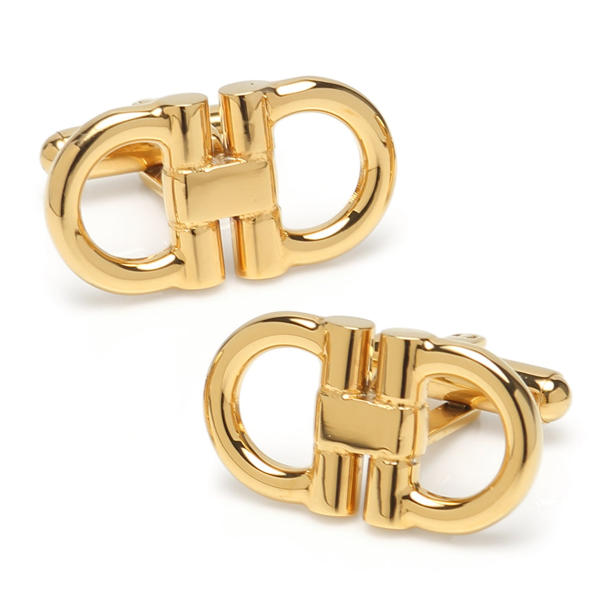 Stainless Steel Gold Horse Bit 5-Stud Set