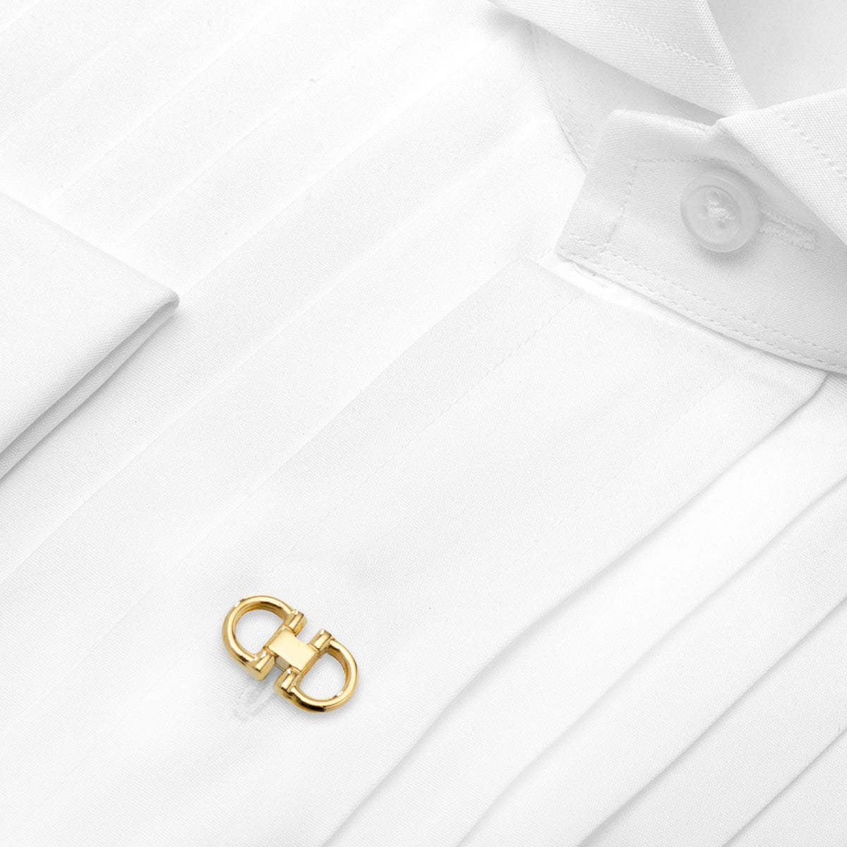 Stainless Steel Gold Horse Bit 5-Studs