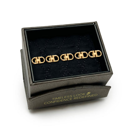 Stainless Steel Gold Horse Bit 5-Studs