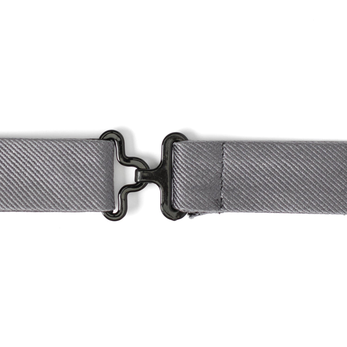 Gray Silk Bow Pre-Tie