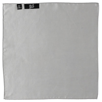 Gray Silk Pocket Square