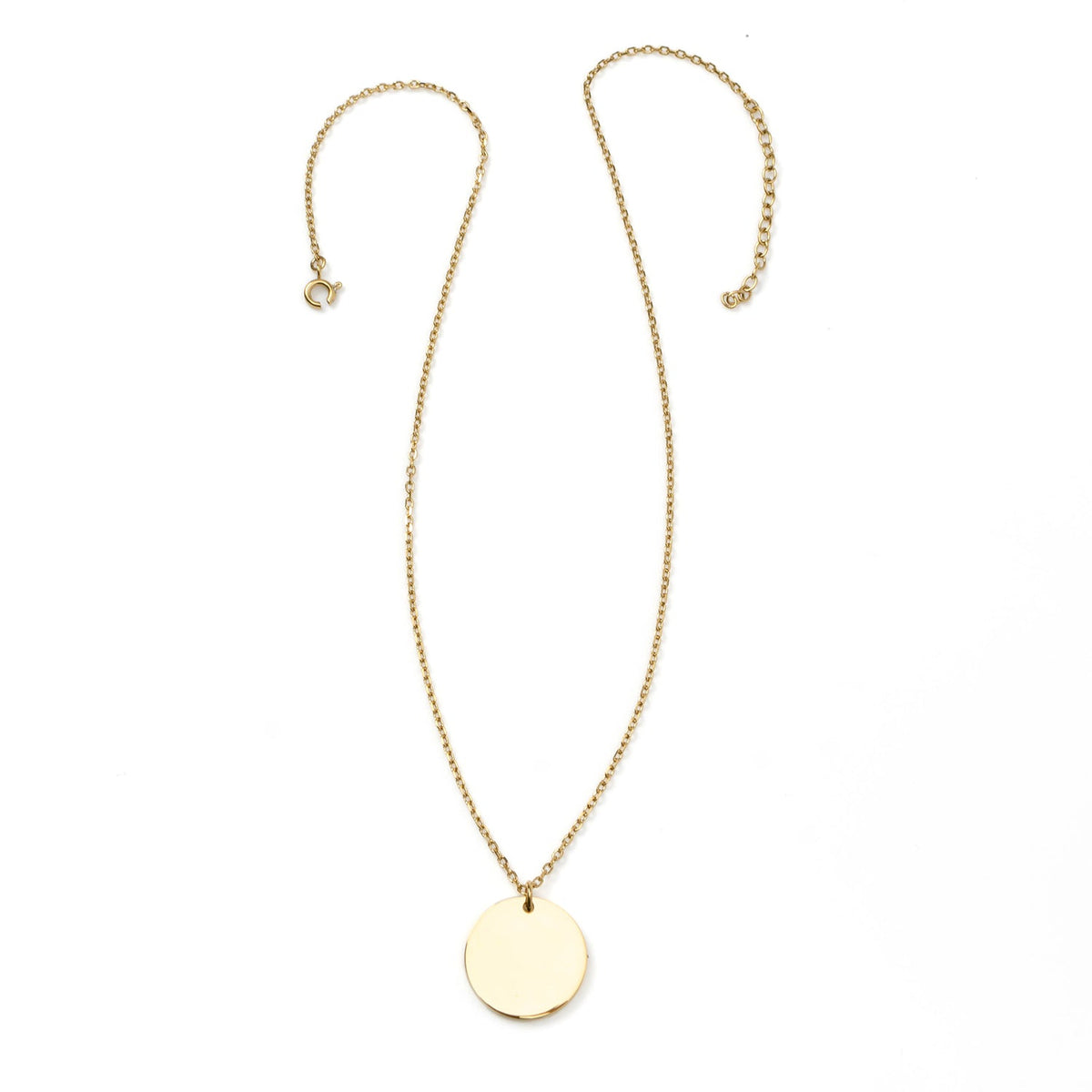 Stainless Steel Gold Engravable Necklace and Cufflinks Gift Set