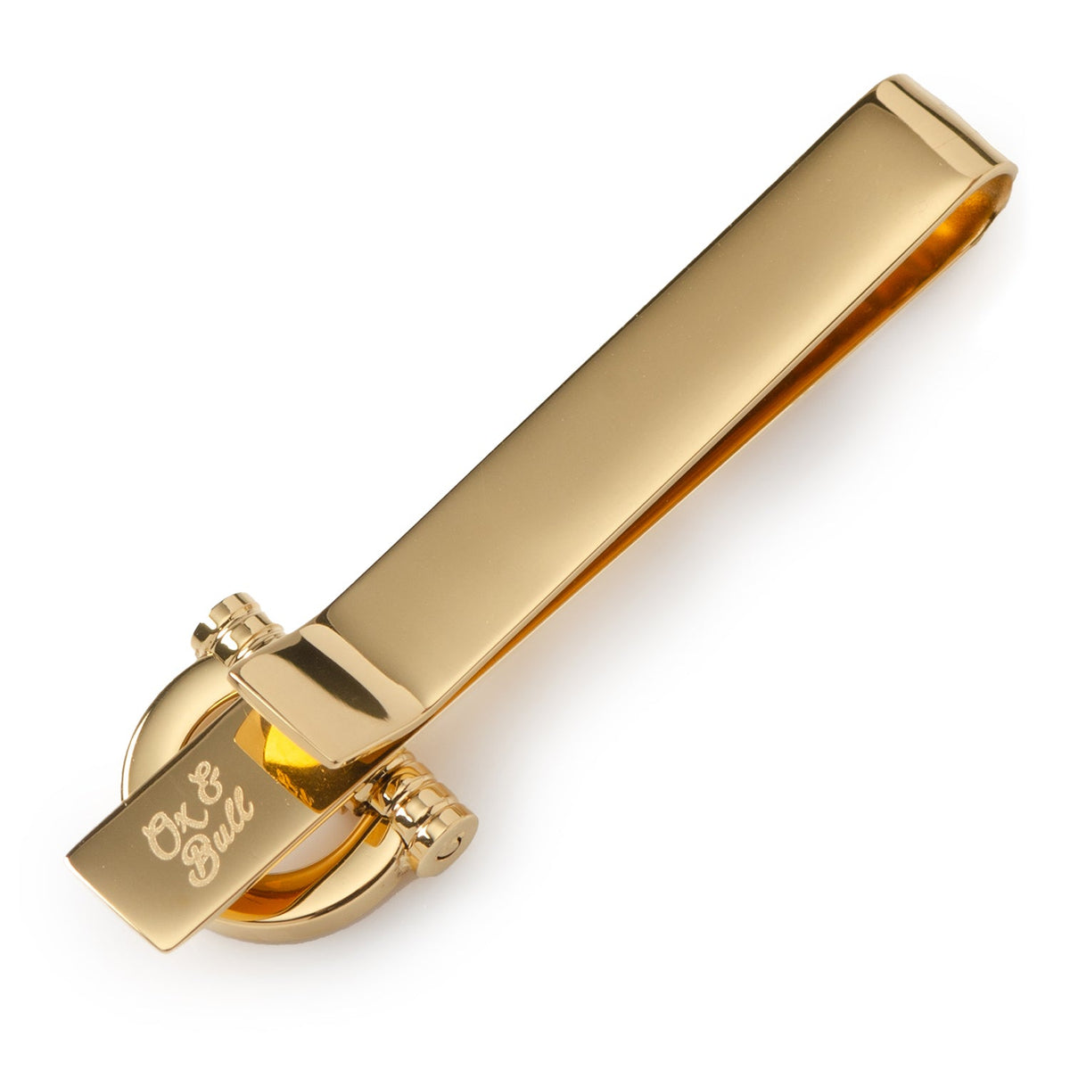 Stainless Steel Gold Horse Bit Tie Bar