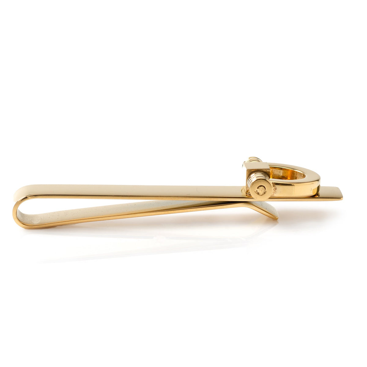 Stainless Steel Gold Horse Bit Tie Bar