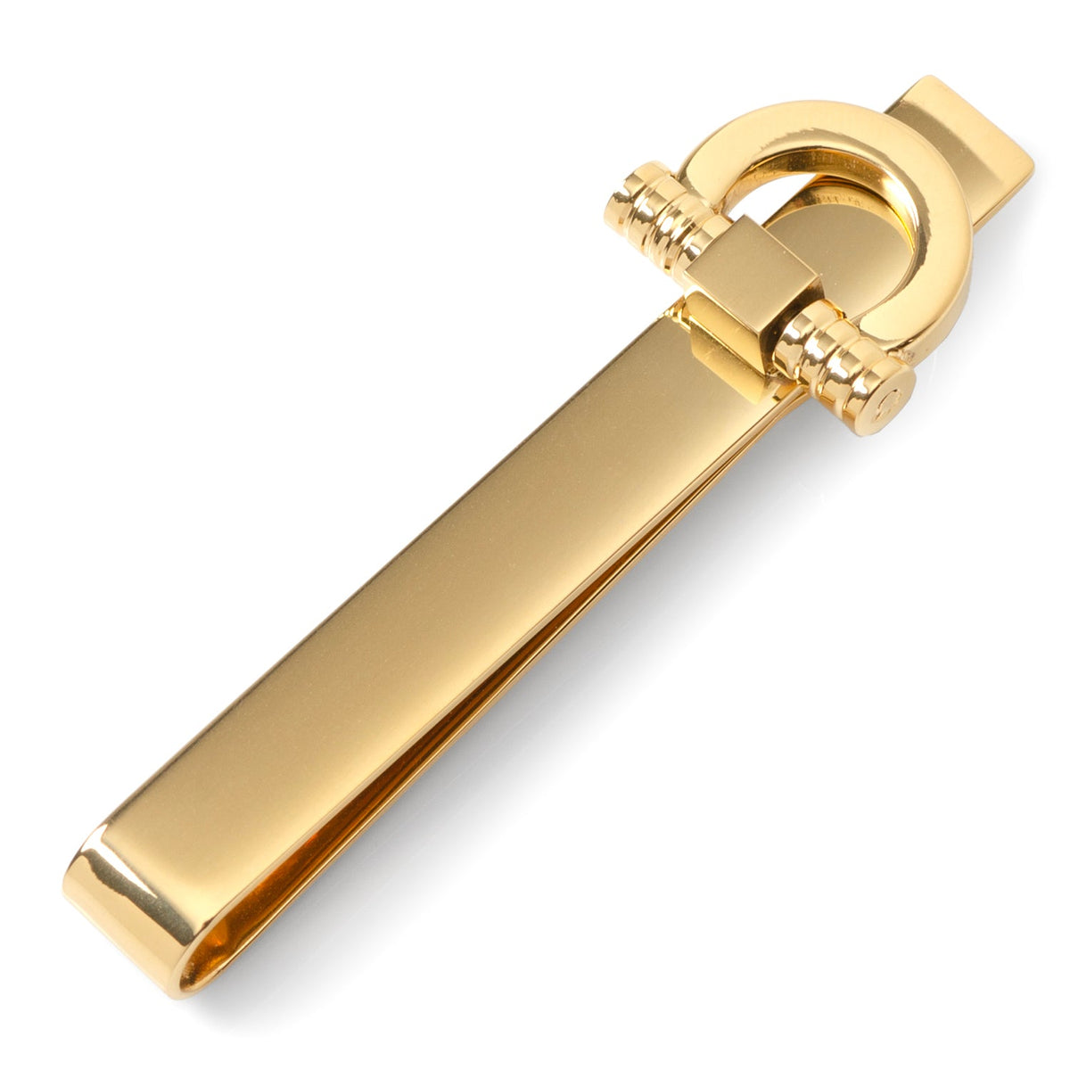Stainless Steel Gold Horse Bit Tie Bar