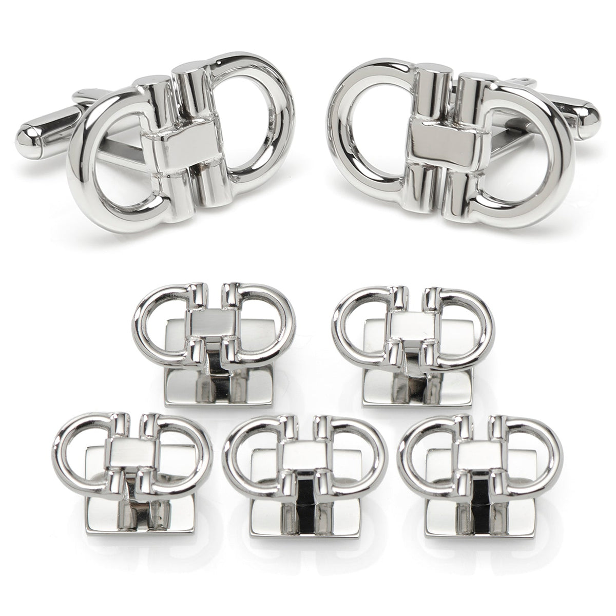 Horse Bit Stainless Steel Stud Set