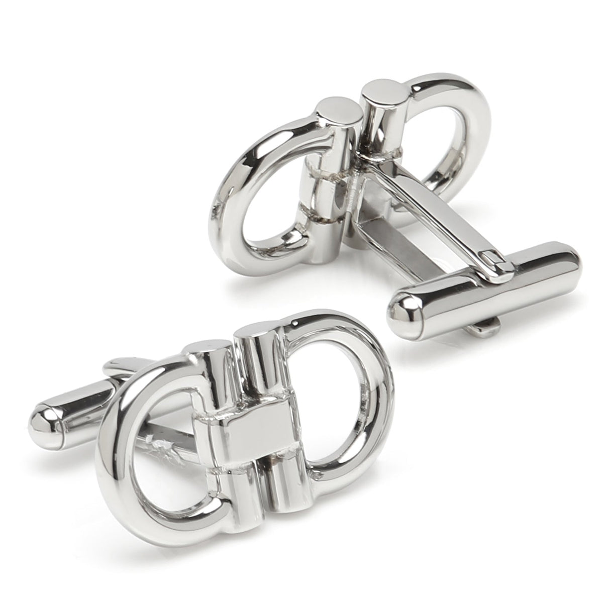 Stainless Steel Horse Bit Cufflinks